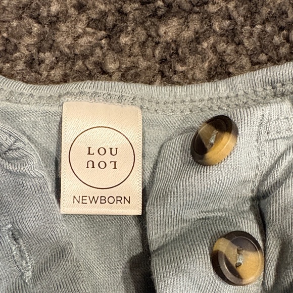 Light blue baby Button-Detail Baby Outfit - Picture 2 of 2